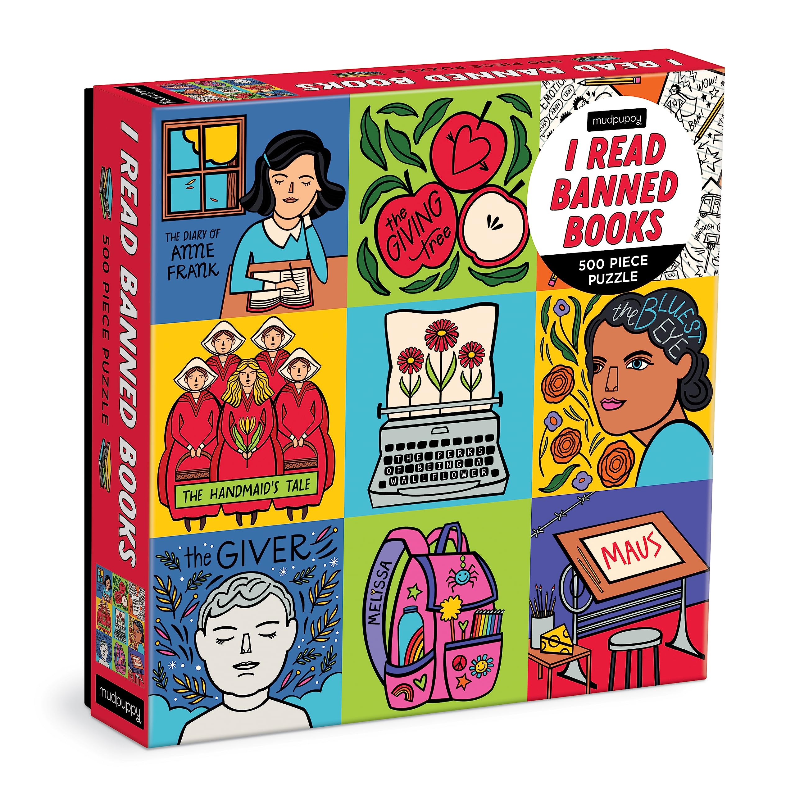 Amazon.com: Mudpuppy I Read Banned Books – 500 Piece Family Puzzle